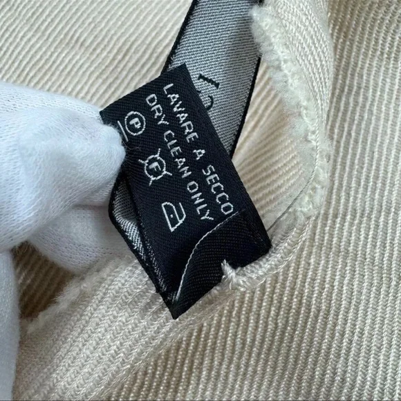AUTH GUCCI Scarf Silk Rana Wool GG Sherry Cream